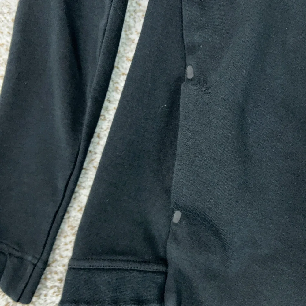 Nike Hoodie Womens XS Black‎ Pullover Sweatshirt Funnel Neck Tech Fleece Sports